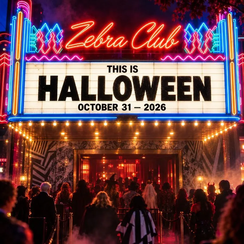 Flyer de HALLOWEEN ZEBRA CLUB 31/10