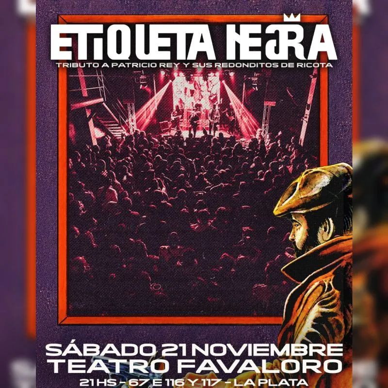 Flyer de etiqueta negra