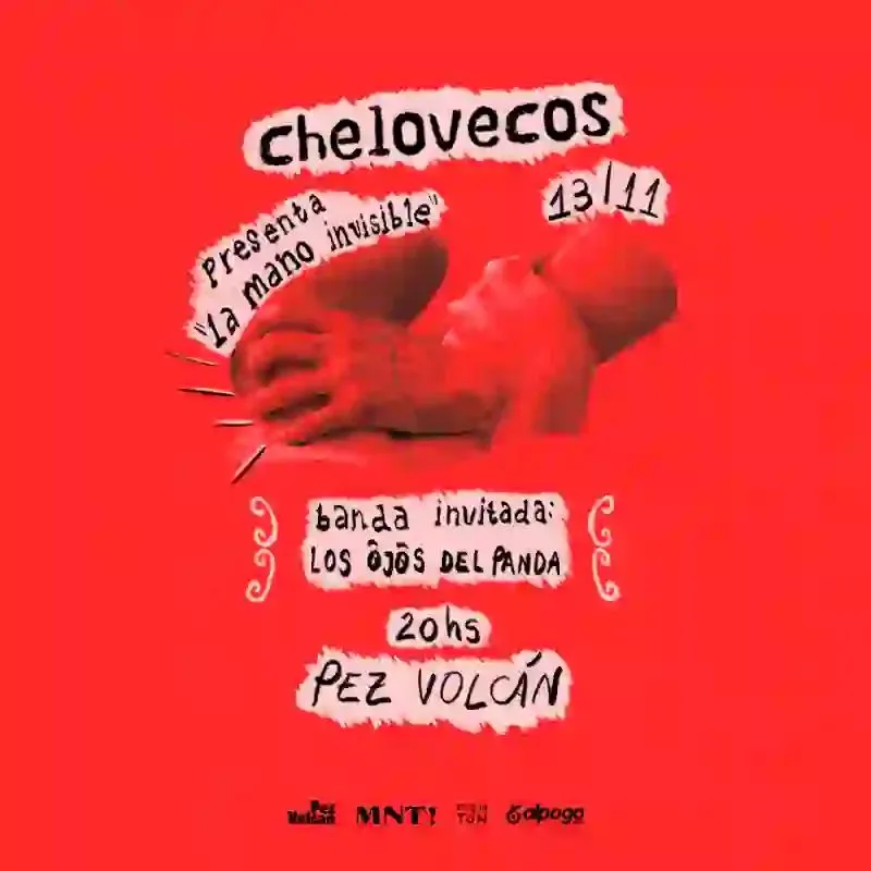 Flyer de CHELOVECOS - PRESENTACIÓN DE DISCO