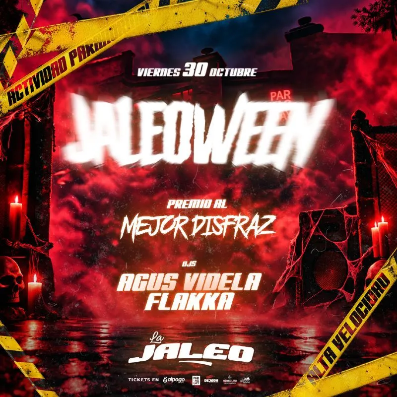 Flyer de La Jaleo - Jaleoween - Viernes 30/10