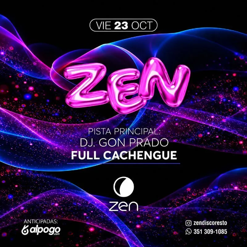 Flyer de ZEN DISCO | VIE 23 OCT