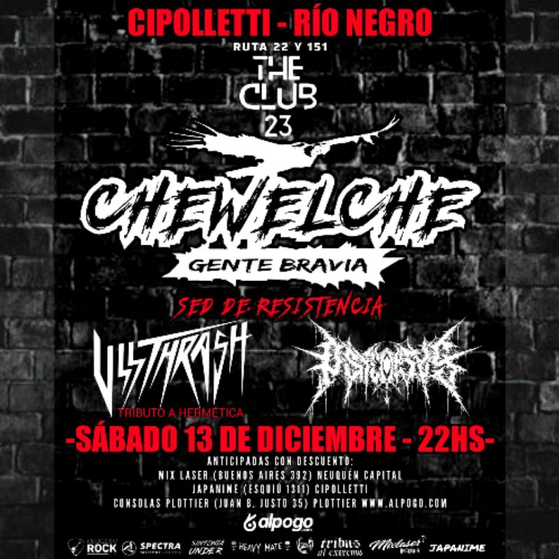 Chewelche en Vivo en Cipolletti
