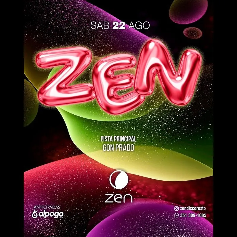 ZEN DISCO | SAB 22 AGO
