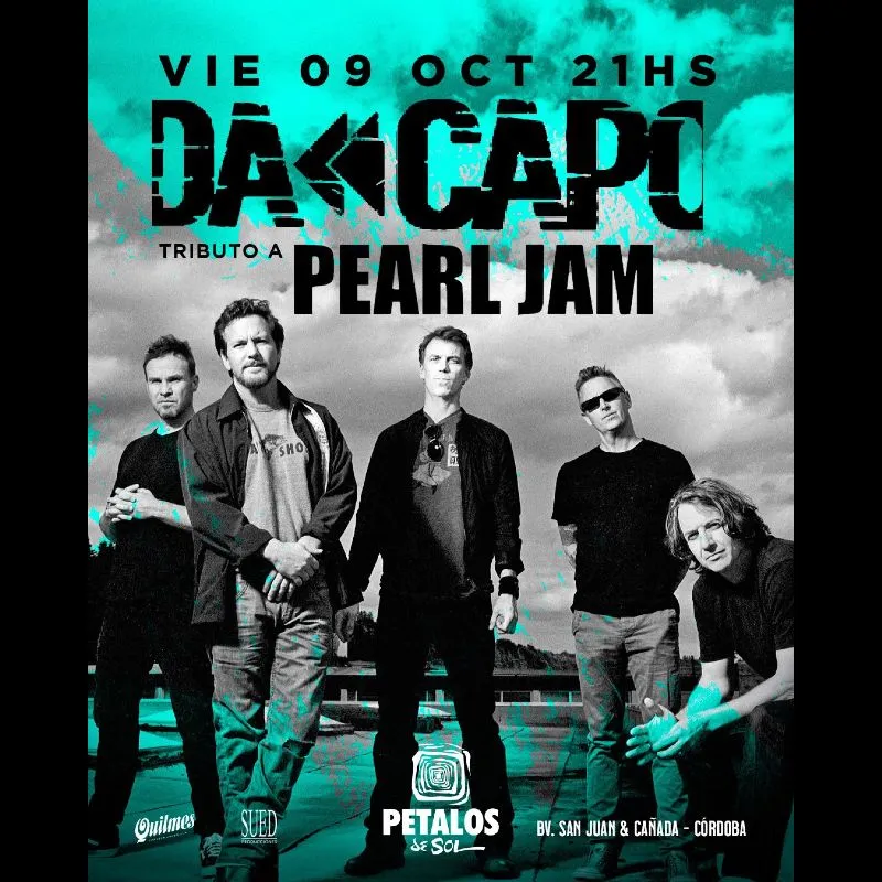 Pearl Jam Tributo x Da Capo viernes 9 de octubre Petalos de Sol