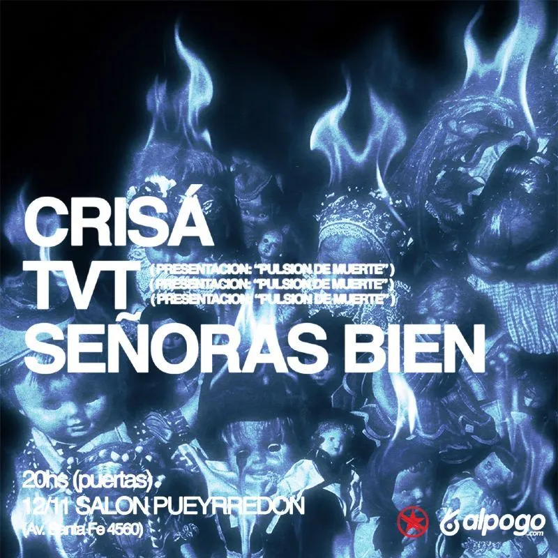 Flyer de TVT, Crisá y Señoras Bien