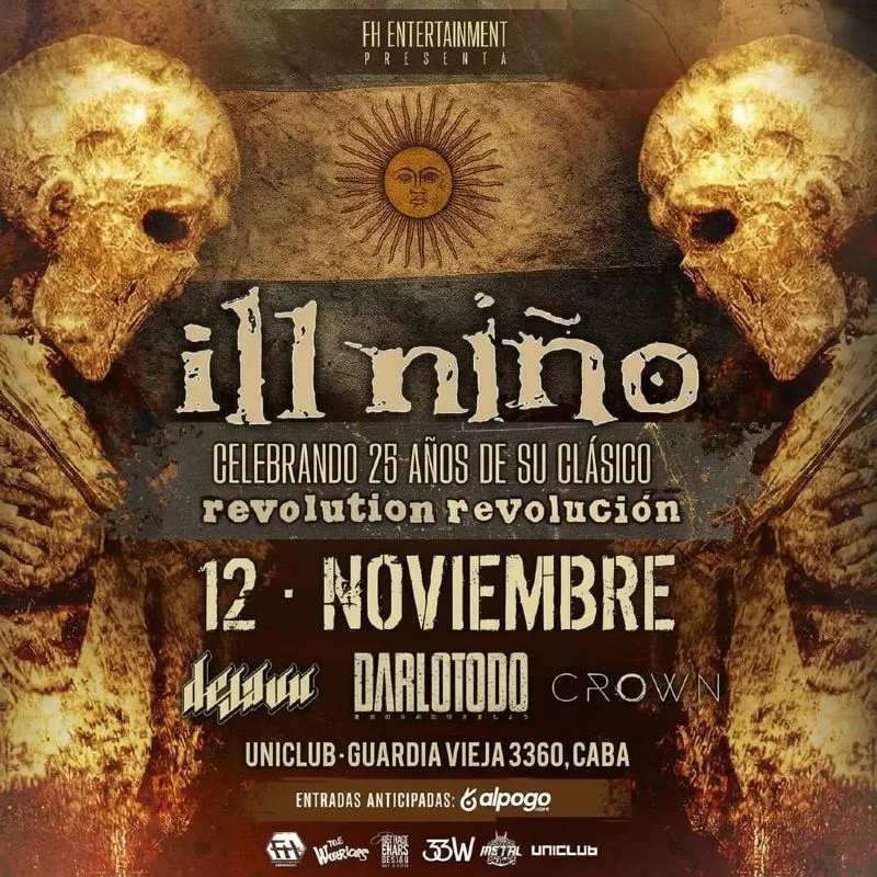 Flyer de ILL NIÑO en Argentina