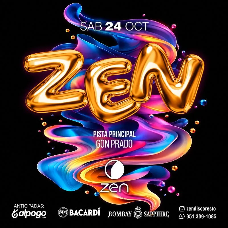 Flyer de ZEN DISCO | SAB 24 OCT