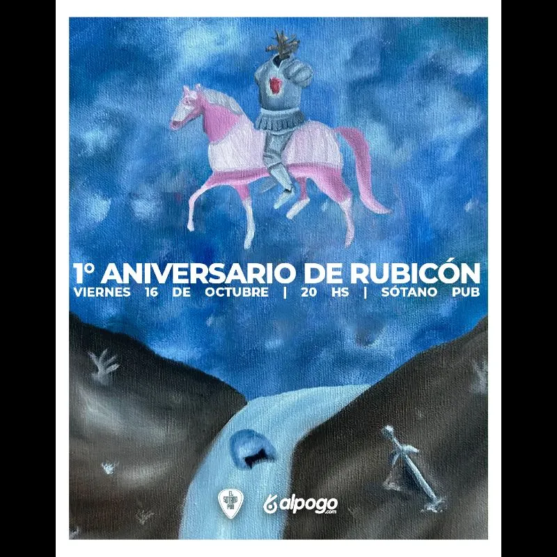 Flyer de 1º aniversario Rubicón