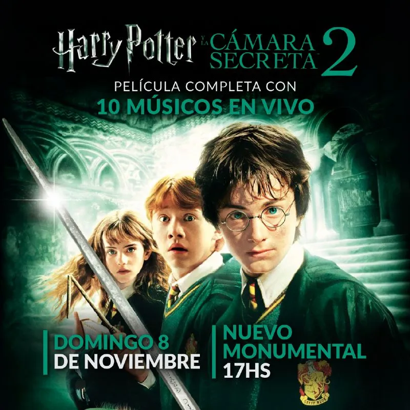 Flyer de Harry Potter 2 por Cápsula Producciones