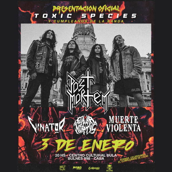 Post Mortem presenta Toxic Species Vol. 1 - CCBula
