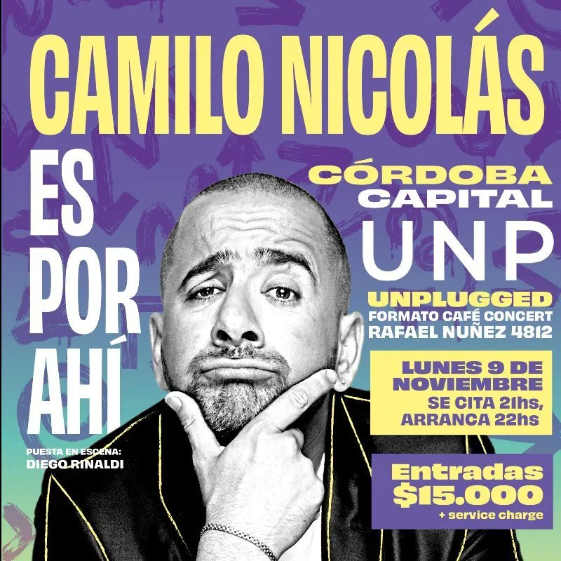 Flyer de Camilo Nicolás