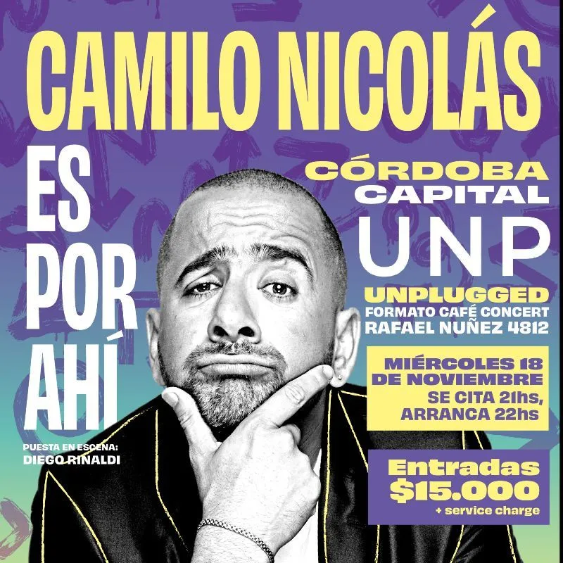 Flyer de Camilo Nicolás