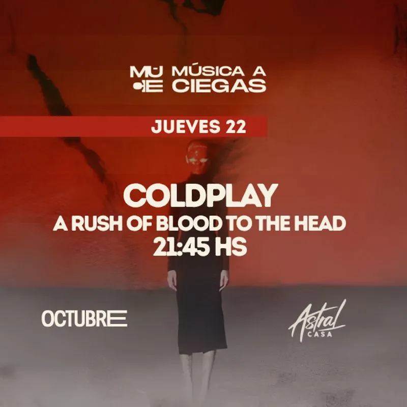 Flyer de MUSICA A CIEGAS - COLDPLAY