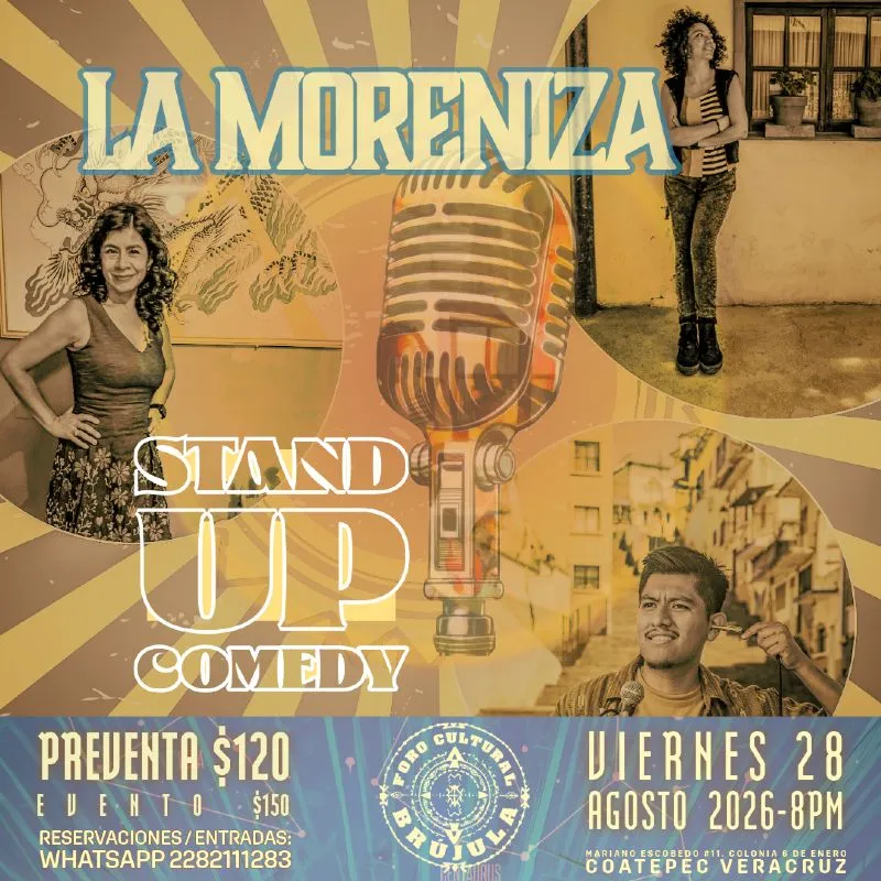 La Moreniza en vivo: Noche de Stand Up en La Brújula