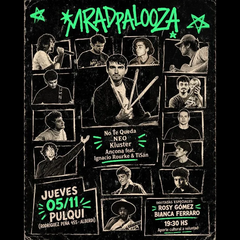 Flyer de MRADPALOOZA