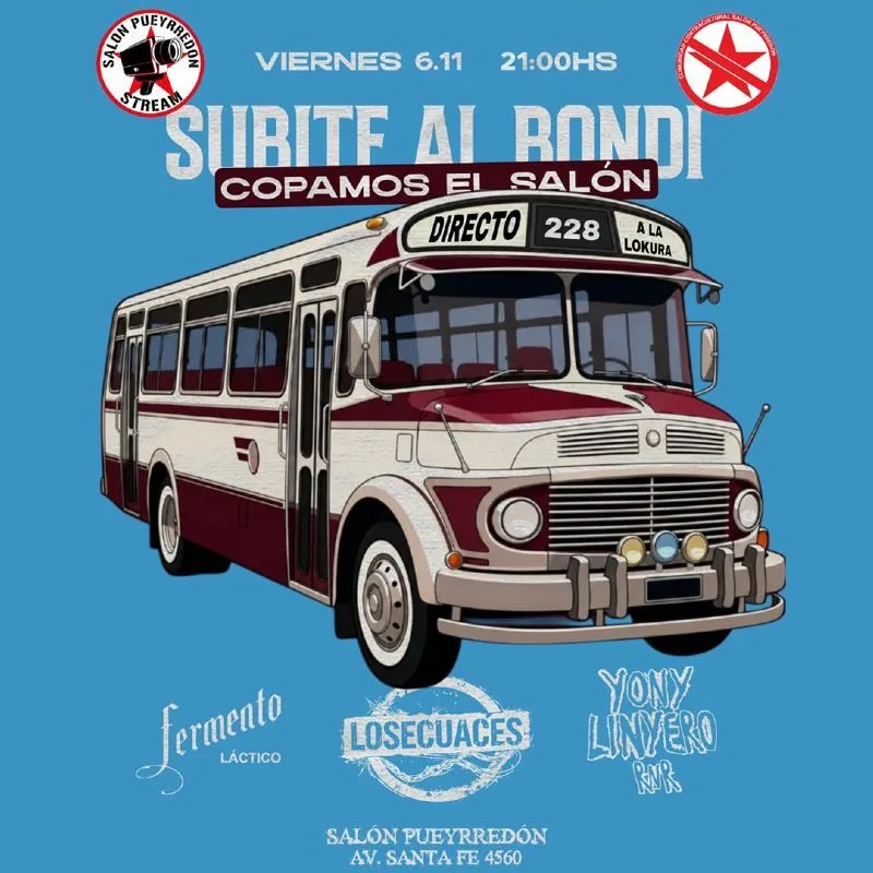 Flyer de Fermento láctico, Losecuaces y Yony Linyero