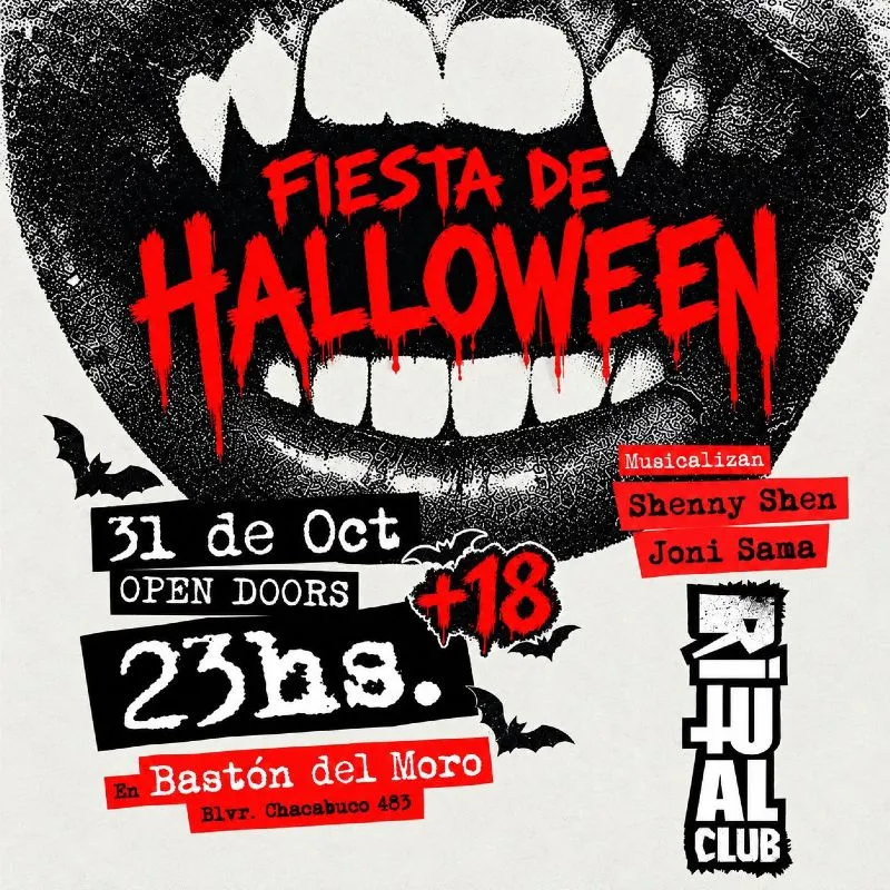 Flyer de Ritual Club - Fiesta de Halloween