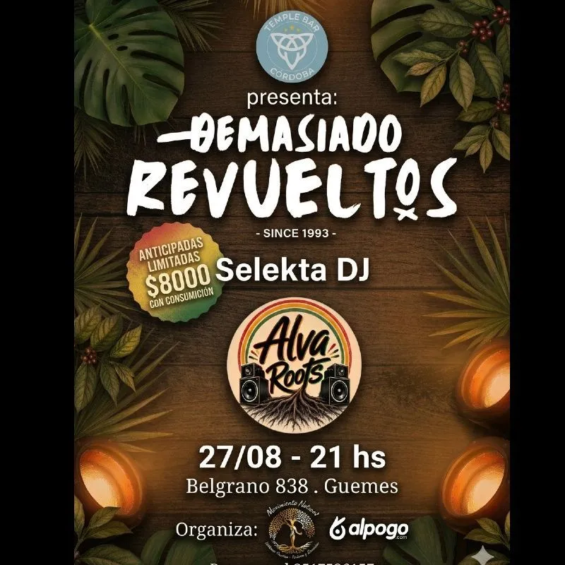 Reggae Revueltos & Roots selekta en B°GUEMES