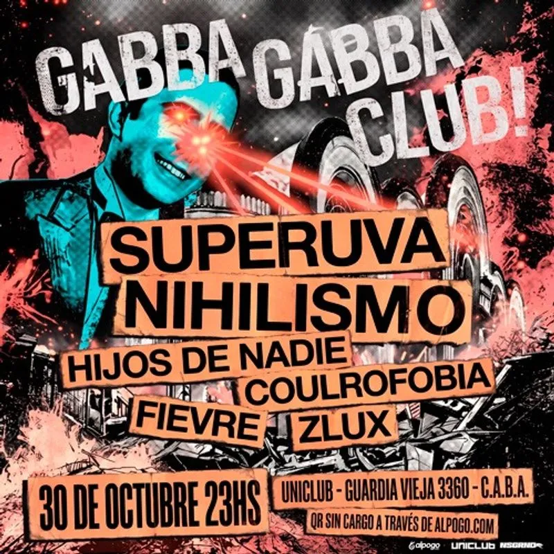 Flyer de Gabba Gabba Club!