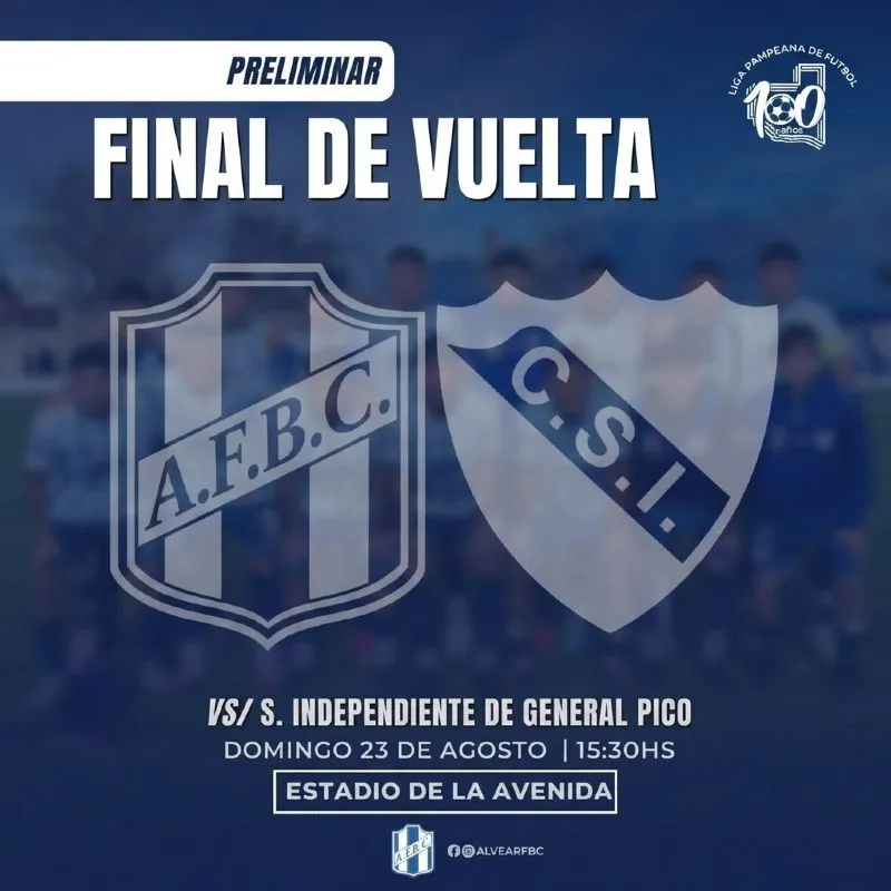ALVEAR FOOT BALL CLUB VS SPORTIVO INDEPENDIENTE | FINAL CATEGORIA SUB 20